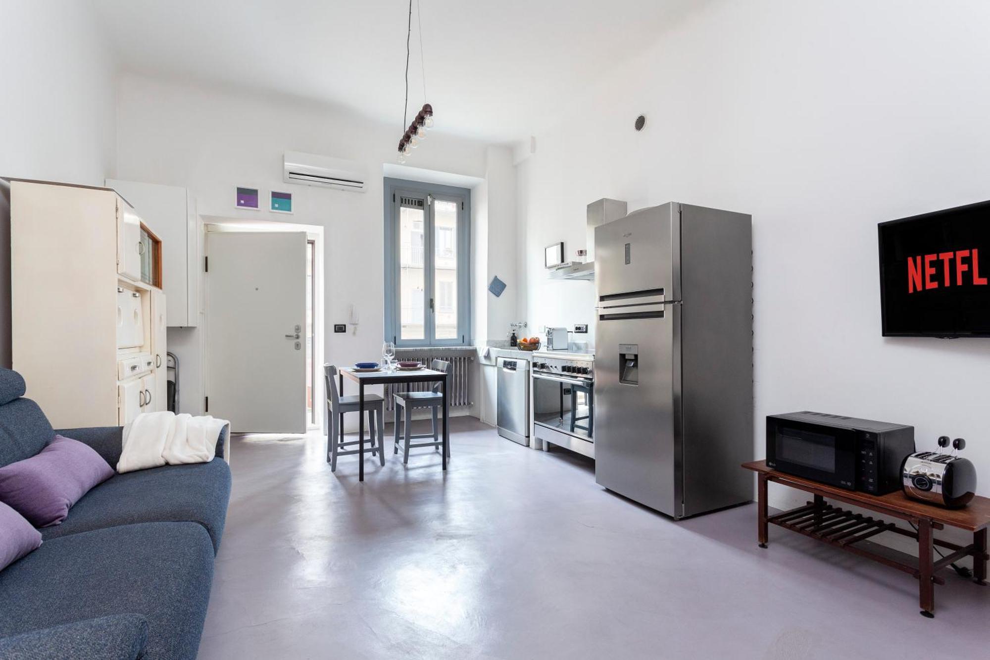 Ferienwohnung Stylish Industrial Flat Mailand Exterior foto