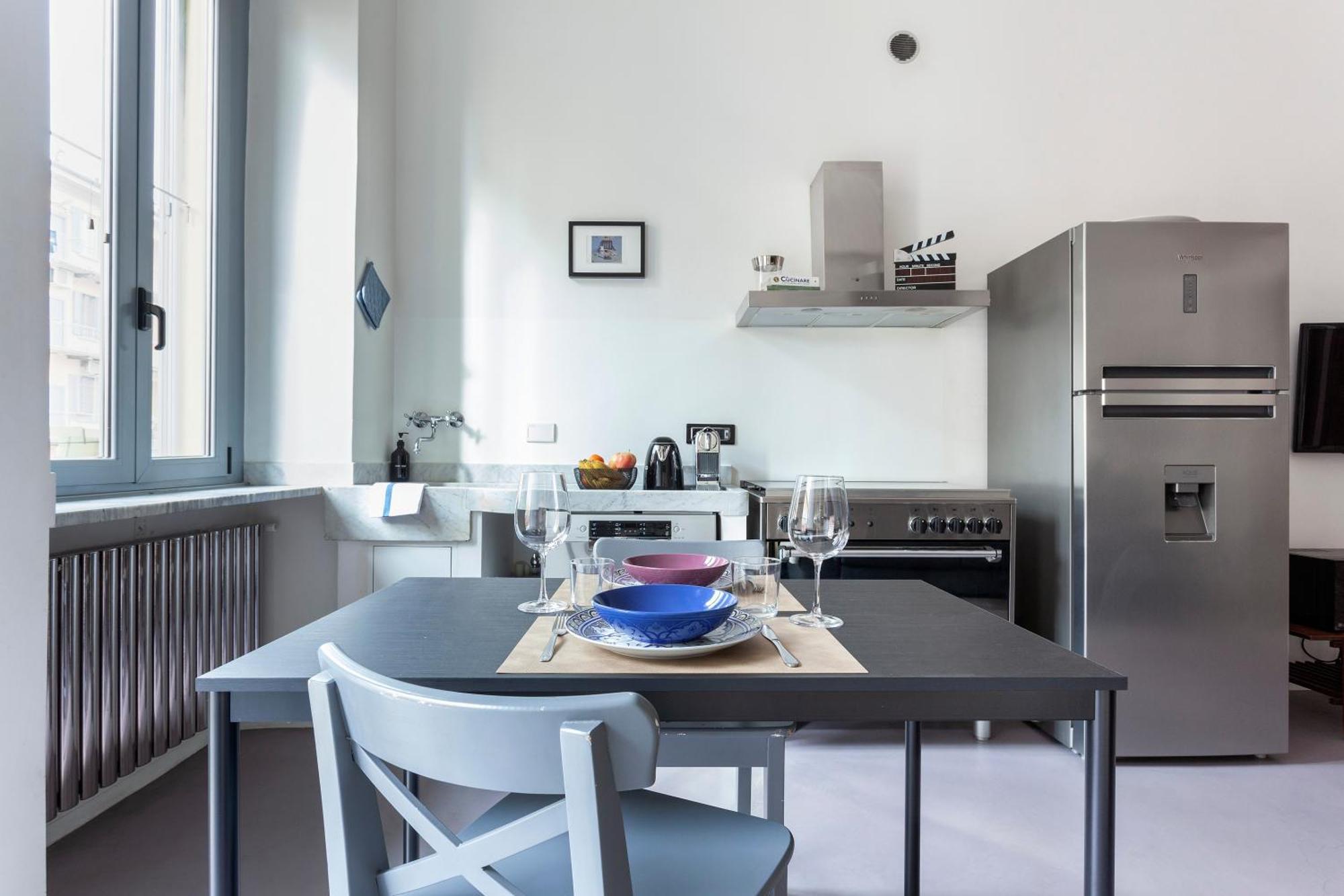 Ferienwohnung Stylish Industrial Flat Mailand Exterior foto