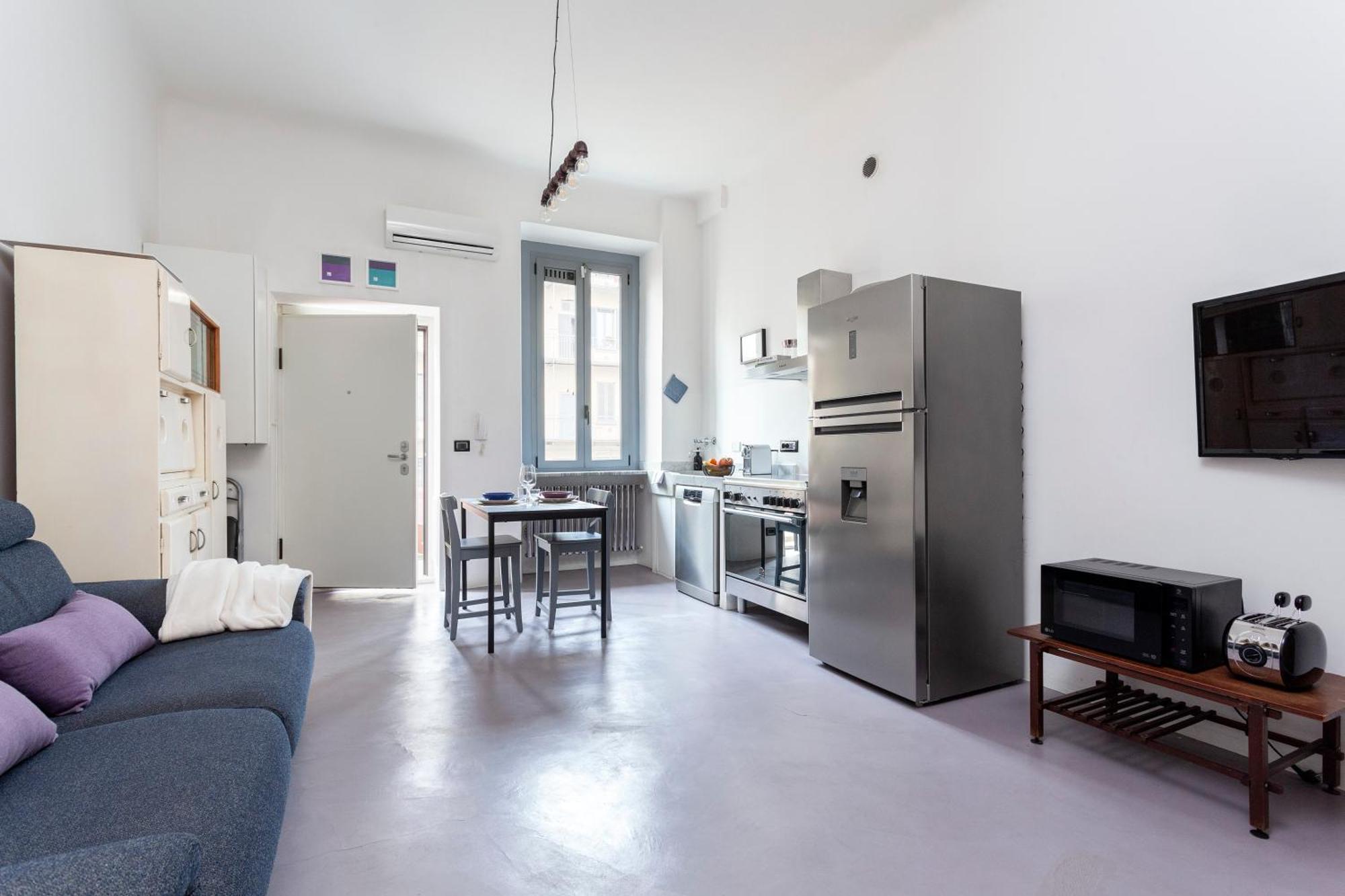 Ferienwohnung Stylish Industrial Flat Mailand Exterior foto
